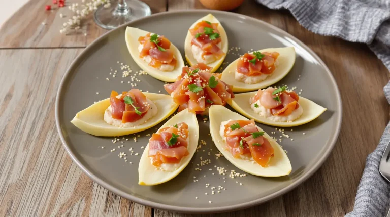 Petites barquettes d’endive au jambon pour un apéritif ultra rapide et express Petites barquettes d’endive au jambon pour un apéritif ultra rapide et express